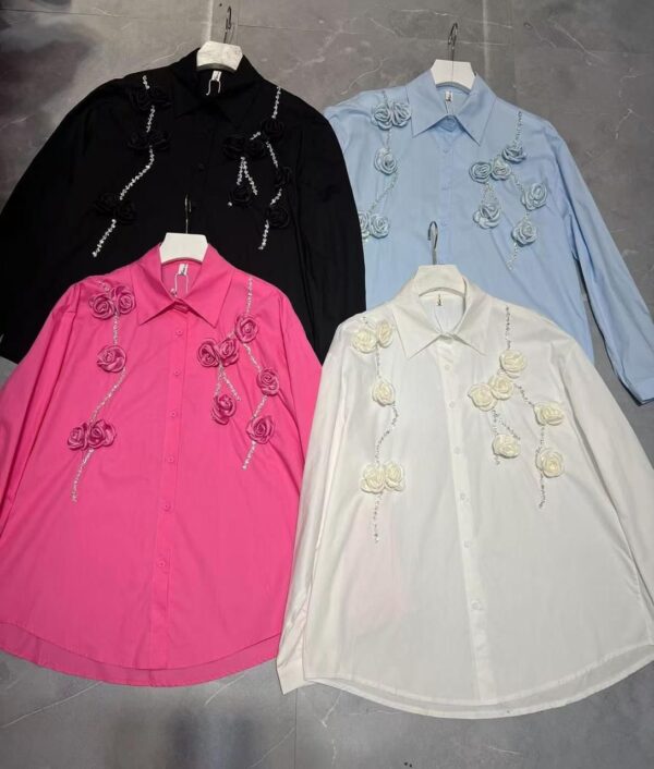 Flower Applique Shirts - Image 3