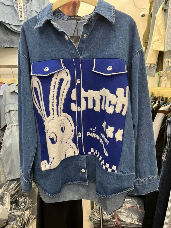 Bunny Denim jacket style shirt