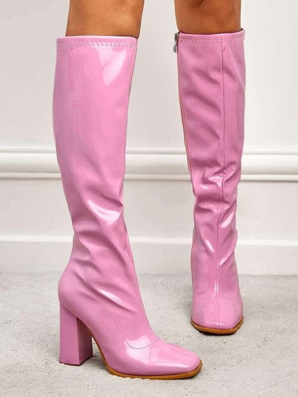 Pink Panther Patent Boots