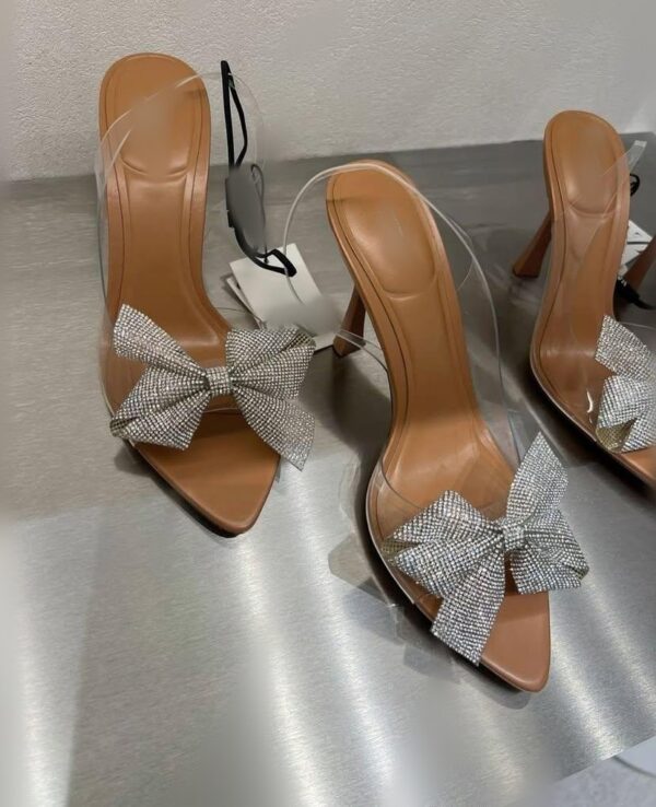 Premium Rhinestone Bow Slingback - Image 2