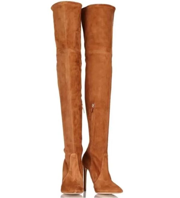 Premium Suede Thigh High Boots - Image 3
