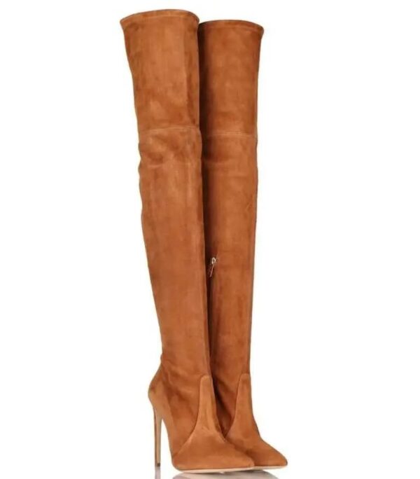 Premium Suede Thigh High Boots