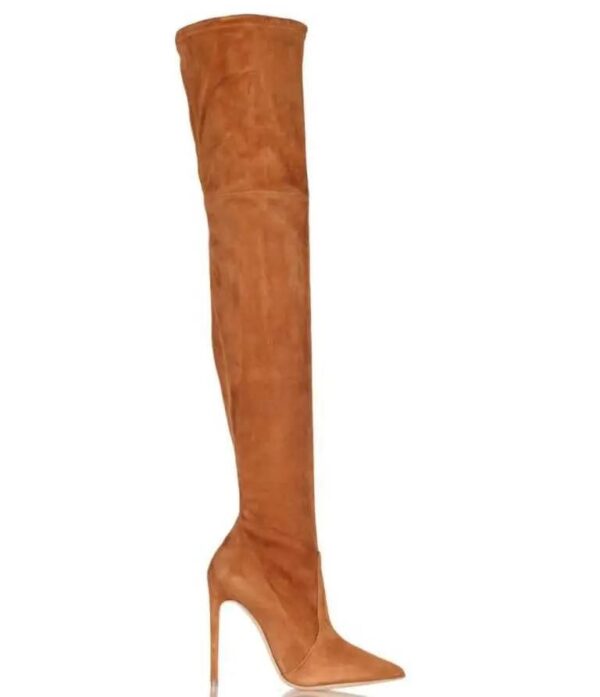 Premium Suede Thigh High Boots - Image 2