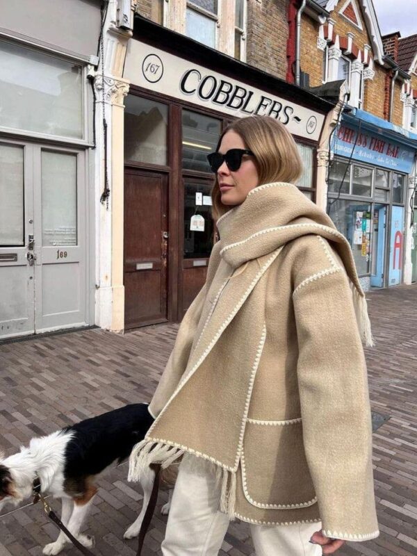 Oversize Zed Jacket With Cape - Image 6