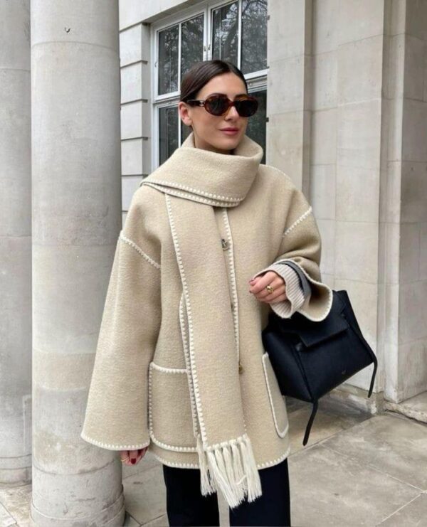 Oversize Zed Jacket With Cape - Image 4