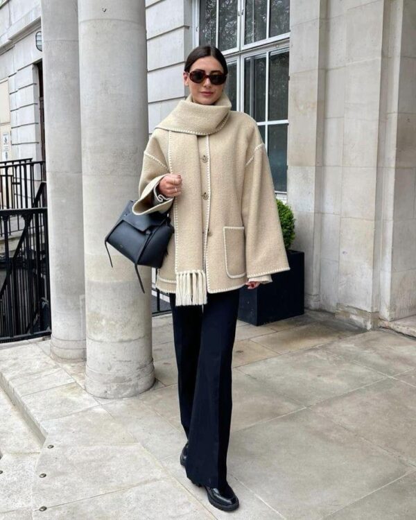 Oversize Zed Jacket With Cape - Image 9