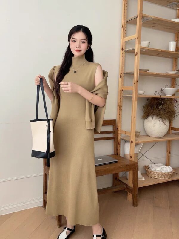 High End Knitted Dress Set Two Pieces - Image 2