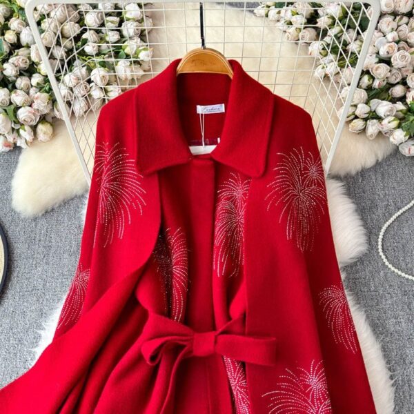 Double Layer Stylish Cape - Image 8