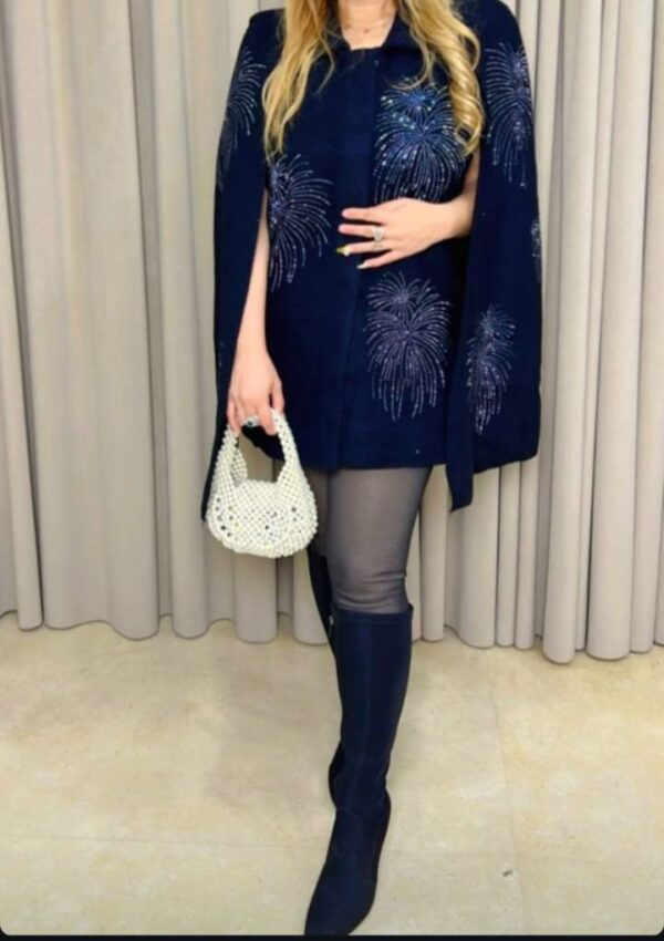 Double Layer Stylish Cape - Image 7