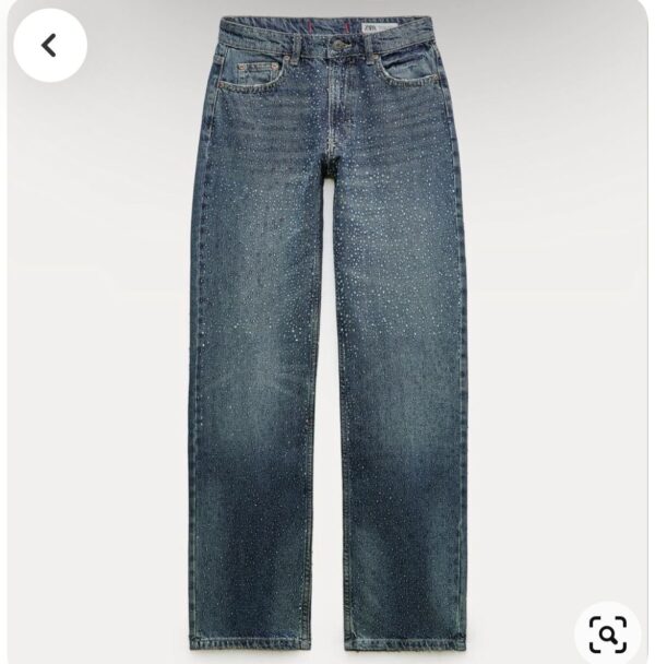 Z Rhinestone Straightfit Jeans - Image 3