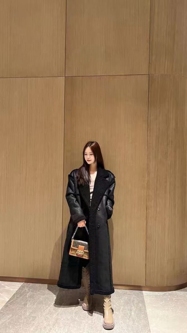 Imported Pu Leather Long coats - Image 2
