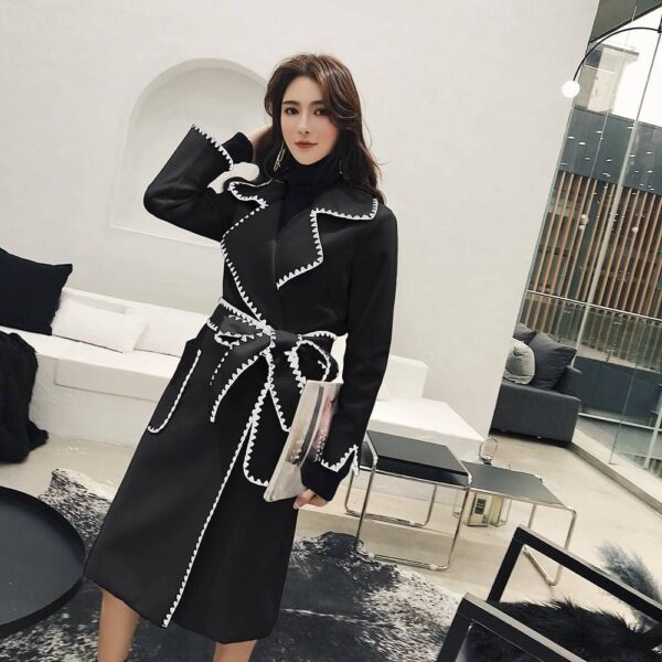 Premium Long blazers with Belt - Image 7