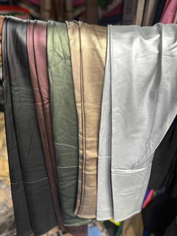 Leather pants with fleece - Image 2