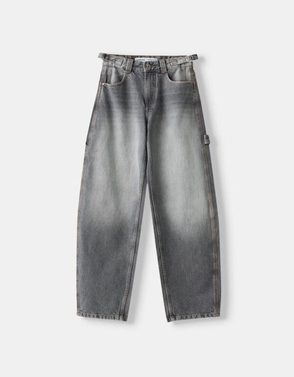 Ecru Baggy Carpenter Jeans - Image 5