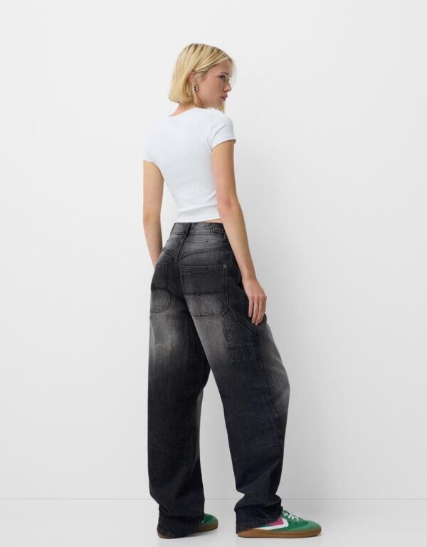Ecru Baggy Carpenter Jeans - Image 16