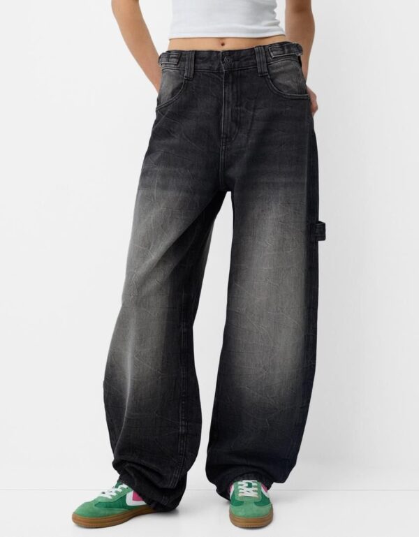 Ecru Baggy Carpenter Jeans - Image 9