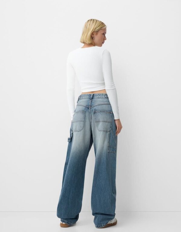 Ecru Baggy Carpenter Jeans - Image 15