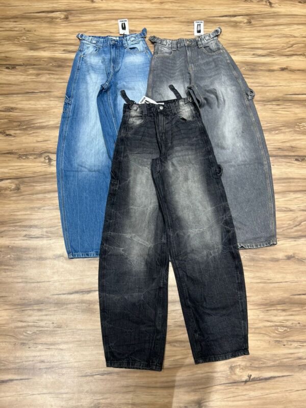 Ecru Baggy Carpenter Jeans - Image 13