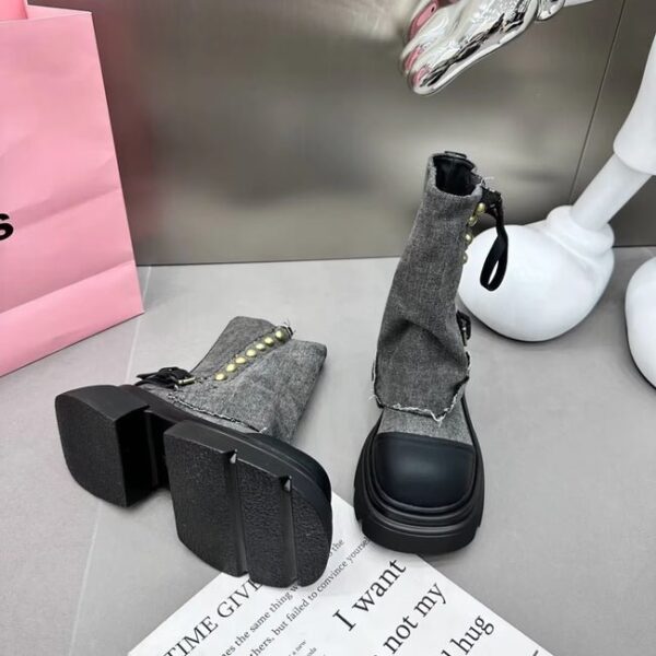 Ankle Gladiator Chunky Chelsea Platform Boots On Pre-book - Image 2