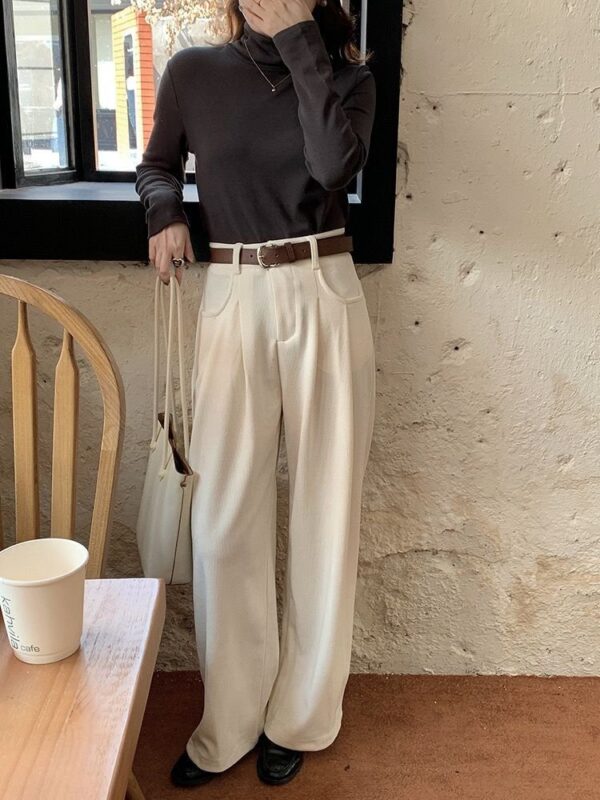 Corduroy Pants With Belt