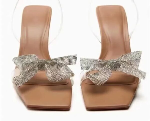 Lux Rhinestone Bow High Heels On PRE-BOOK - Image 2