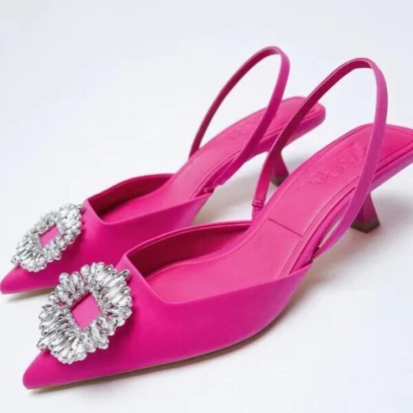Lux Brooch Kitten Heels On PRE-BOOK - Image 4