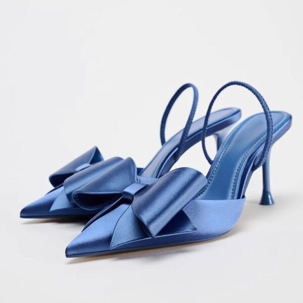 Lux Big Bow Glossy Heels On PRE-BOOK