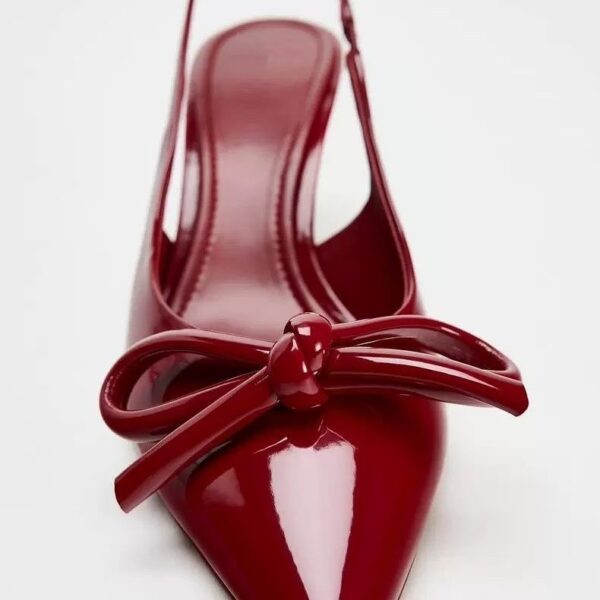 Lux Cherry Red Bow Heels On PRE-BOOK - Image 4