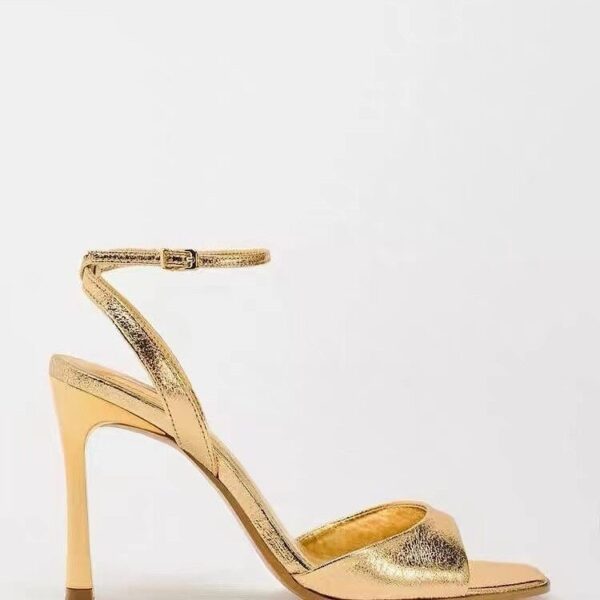 Lux Golden Stiletto Heels On PRE-BOOK - Image 4