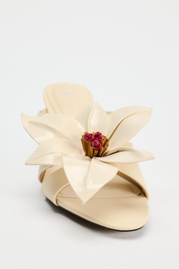 Lux Flower Embellished Heels - Image 3