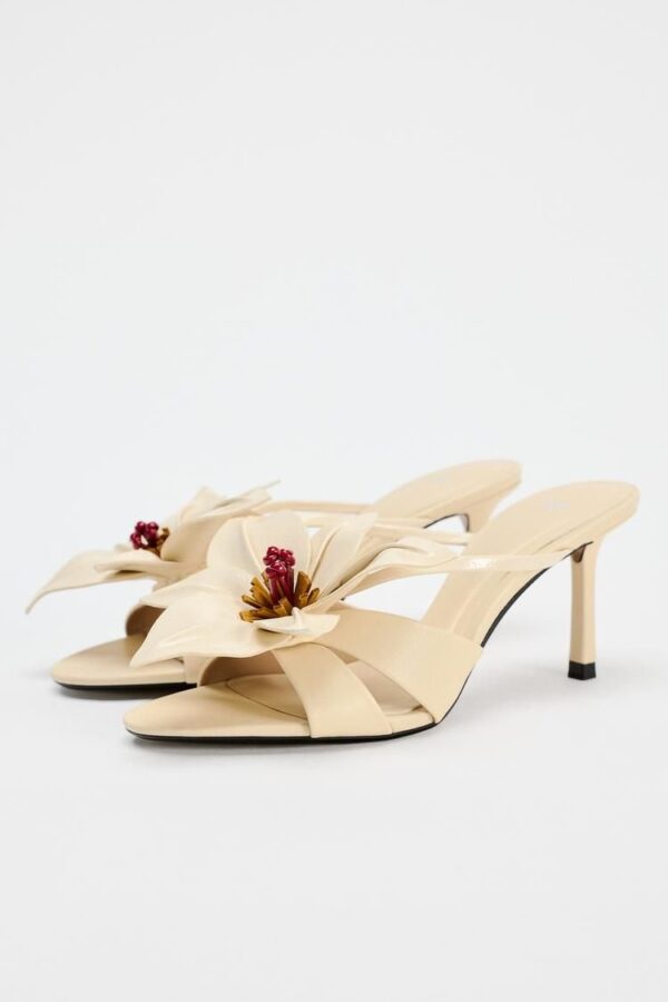 Lux Flower Embellished Heels - Image 2