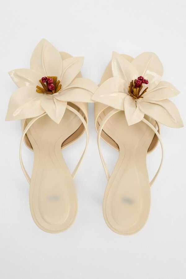 Lux Flower Embellished Heels - Image 4