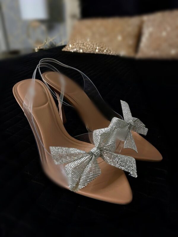 Lux Rhinestone Bow Heels