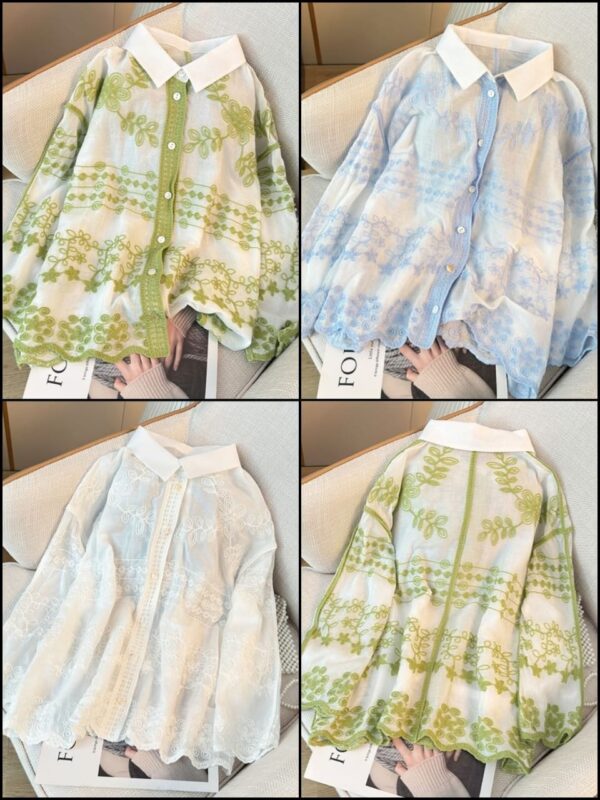 Emily Embroidered Cotton Shirts - Image 2