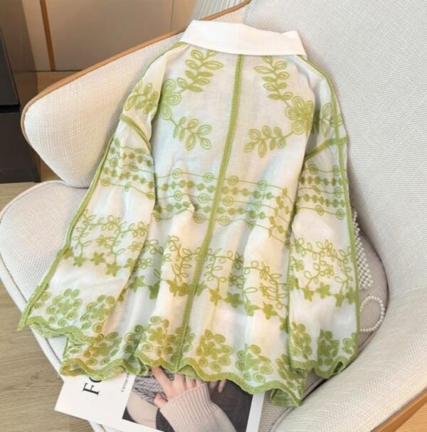 Emily Embroidered Cotton Shirts - Image 6