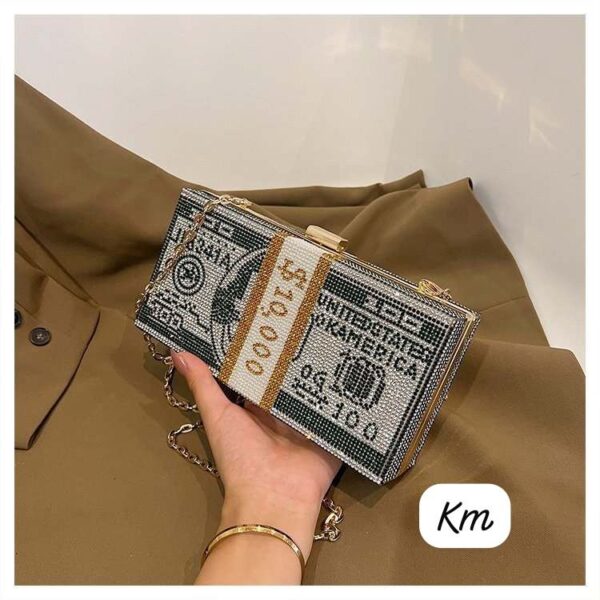 Rhinestone Dollar Clutches - Image 3