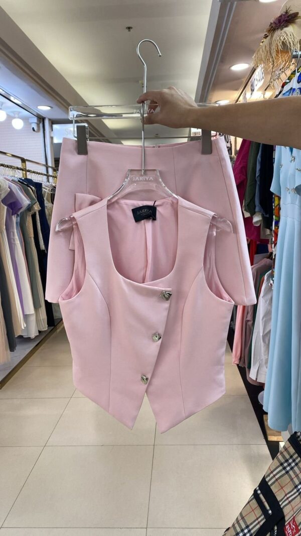 Imported Luxury Skirt with Waistcoat Set - Image 2