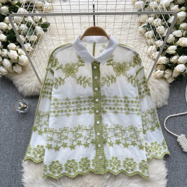 Emily Embroidered Cotton Shirts - Image 10