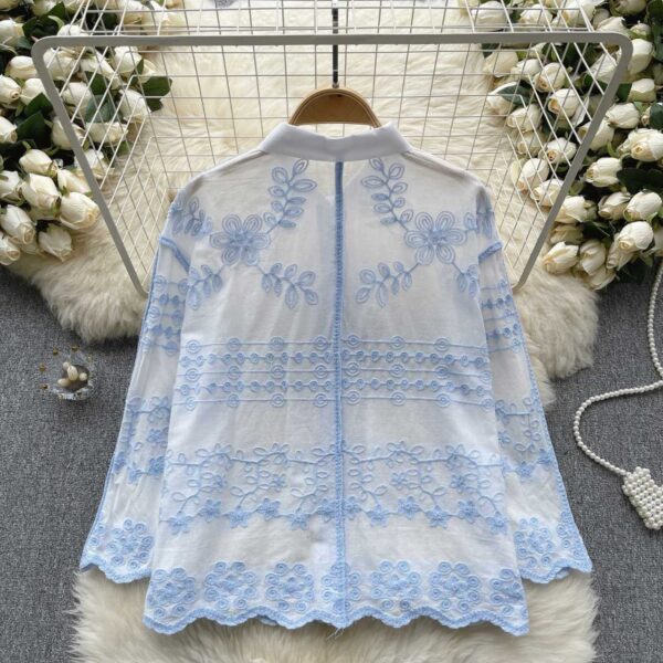 Emily Embroidered Cotton Shirts - Image 9