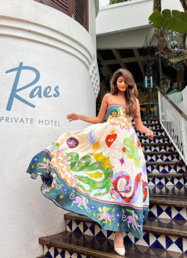 Imported Printed Vacation Maxi Dress - Image 3