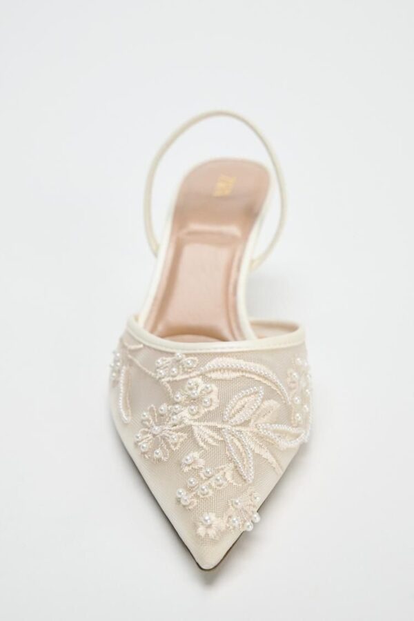 PREMIUM BEADED MESH HEELS - Image 4