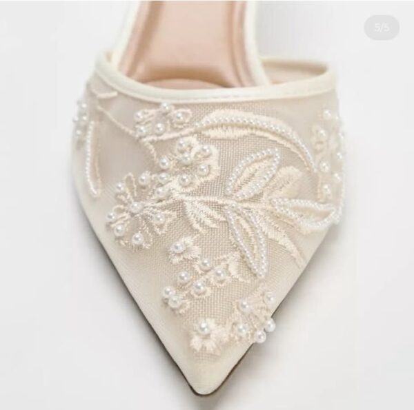 PREMIUM BEADED MESH HEELS - Image 2